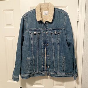 Sherpa Lined Jean Jacket. Old Navy XXL Tall